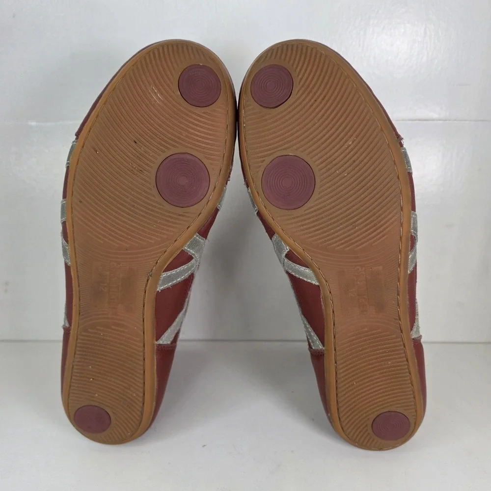 Ontisuka Tigers Asics Wrestling Shoes Red Brown Mens Sz 12 VTG Leather 2004 RARE